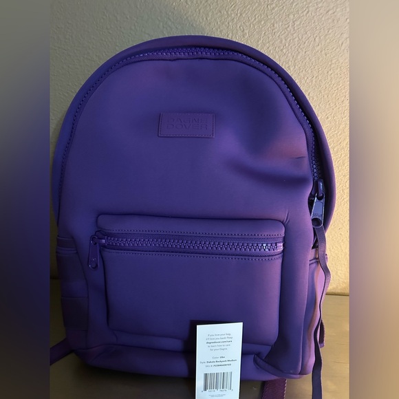 Dagne Dover Dakota Backpack Medium in Ube (Missing Dust Bag) - Picture 2 of 7